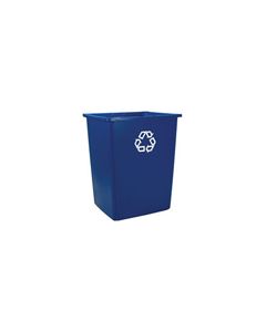 Rubbermaid 256B-06 Glutton Recycling Container - 56 Gallon Capacity - 25.5" L x 22.75" W x 31.13" H