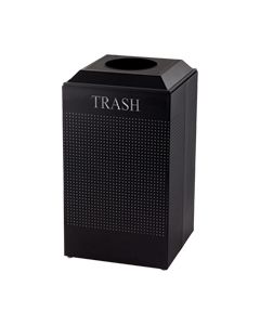 Rubbermaid / United Receptacle DCR24TTBK Silhouette Recycling Receptacle - Trash - 29 Gallon Capacity - Textured Black
