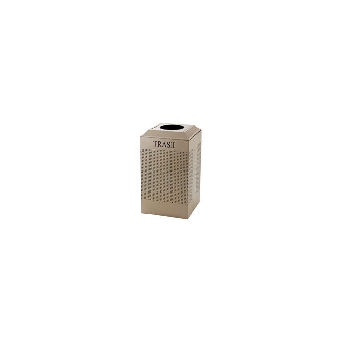 Rubbermaid / United Receptacle DCR24TDP Silhouette Recycling Receptacle - Trash - 29 Gallon Capacity - Desert Pearl