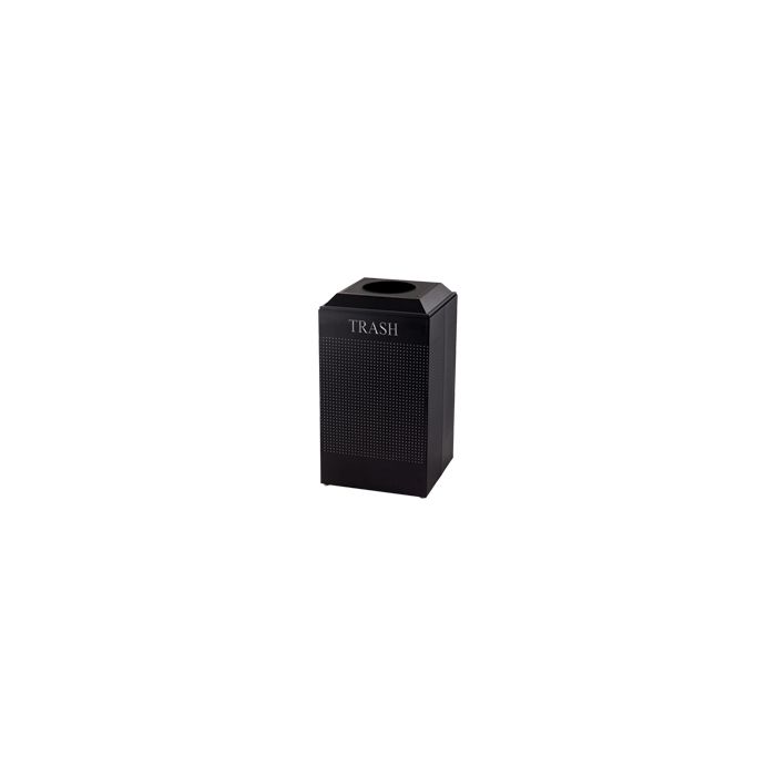 Rubbermaid / United Receptacle DCR24TTBK Silhouette Recycling Receptacle - Trash - 29 Gallon Capacity - Textured Black