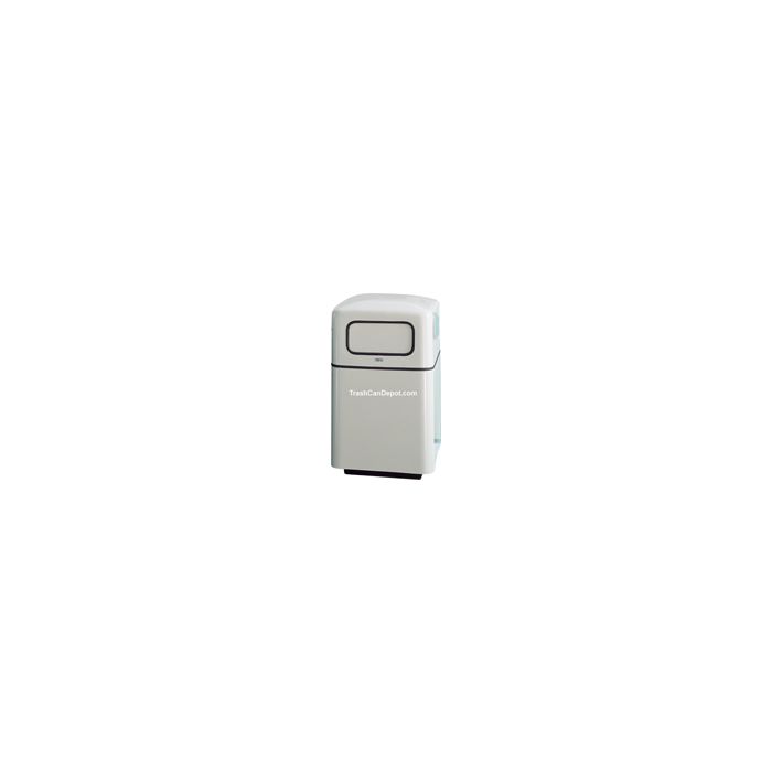 FG2438SQDR Two Piece Round Model with Single Disposal Opening and Door - 57 Gallon Capacity - 24" Sq. x 38" H - Disposal Opening is 15" W x 7" H