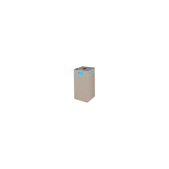 Rubbermaid / United Receptacle NC30 Collect-A-Cube Recycling Open Top Recycling Receptacle - 28.5 Gallon Capacity - 15.75" Sq. x 30" H