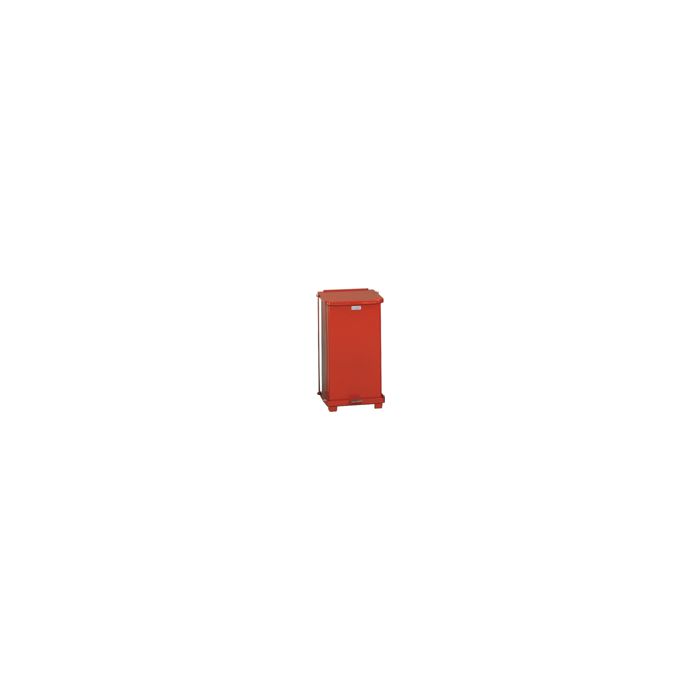 Rubbermaid / United Receptacle ST12E Square Step Can - 12 Galllon Capacity - 12" Sq. x 23" H - Red or White
