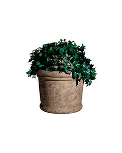 Rubbermaid / United Receptacle FGFGPF2419BISQ Milan Collection Fiberglass Planter - 24" Dia. x 19" H - Bisque in color