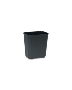 Rubbermaid FG254300BLA Fire Resistant Wastebasket - Large - 28 U.S. Quart Capacity - Black in Color