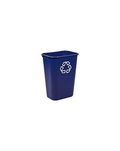 Rubbermaid 2957-73 Deskside Recycling Container, Large with Universal Recycle Symbol - 41 1/4 Quart Capacity - 15.25" L x 11" W x 19.88" H