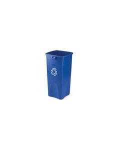 Rubbermaid 3569-73 Untouchable Square Recycling Container - 23 U.S. Gallon Capacity - Blue in Color