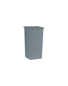 Rubbermaid FG16142RM Square Container - 23 US Gallon Capacity - 14 5/8" Sq. x 28 1/4" H - Gray in Color