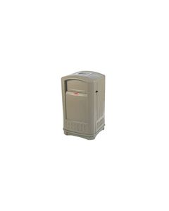 Rubbermaid 3965 Plaza Container with Ashtray - 50 Gallon Capacity - 24.75" L x 25.25" W x 42.13" H