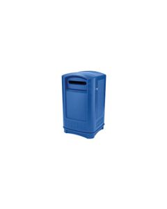 Rubbermaid 3969-73 Plaza Paper Recycling Container - 50 Gallon Capacity - 24.75" L x 25.25" W x 42.13" H