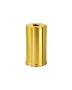 Rubbermaid / United Receptacle CC16SBS Metallic Designer Line Open Top Waste Receptacle - 15 Gallon Capacity - 15" Dia. x 28" H - Satin Brass Stainless Steel