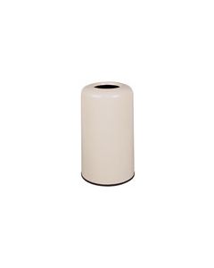 Rubbermaid / United Receptacle FG1628LO One Piece Lift-Off Fiberglass Trash Can - 15 Gallon Capacity - 16" Dia. x 28" H - 8" Dia. Disposal Opening
