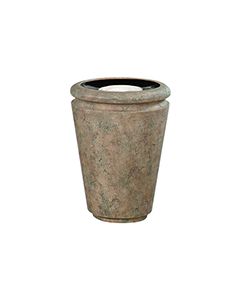 Rubbermaid / United Receptacle FGFGK1824SUBISQ Milan Collection Tuscan Fiberglass Sand-Top Ash Urn - 18" Dia. x 24" H - Bisque in color