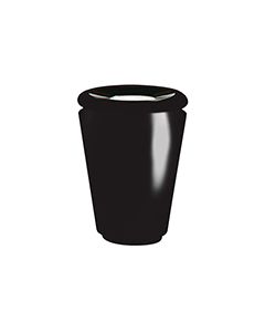 Rubbermaid / United Receptacle FGFGK1824SUBK Milan Collection Tuscan Fiberglass Sand-Top Ash Urn - 18" Dia. x 24" H - Black in color