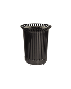 25 Gallon Rubbermaid Marshal Waste Receptacles - Black