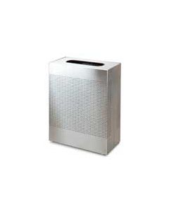 Rubbermaid / United Receptacle SR18SS Rectangular Designer Line Silhouette Open Top Waste Receptacle - 40 Gallon Capacity -  24" W x 30" H x 12.5" Dp. - Stainless Steel