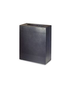 Rubbermaid / United Receptacle SR18ETBK Rectangular Designer Line Silhouette Open Top Trash Can - 40 Gallon Capacity -  24" W x 30" H x 12.5" Dp. - Black in Color