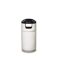 Rubbermaid / United Receptacle FGC2044 Cornerstone Series Side Disposal Waste Receptacle - 23 Gallon Capacity - 20" Dia. x 46" H - 8" W x 6.5" H Disposal Opening