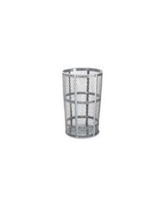 Rubbermaid / United Receptacle SBR52 Galvanized Mesh Street Basket - 48 Gallon Capacity - 24" Top Dia. x 33" H