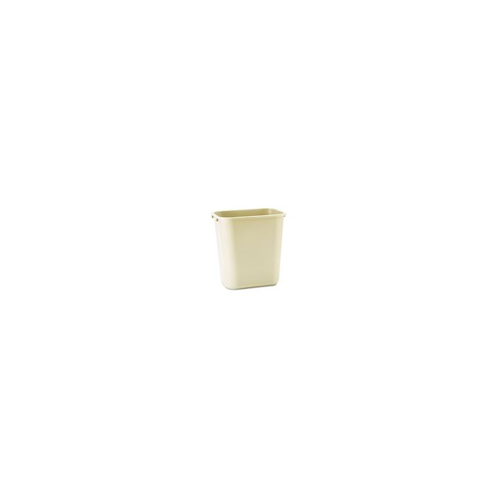 Rubbermaid 29560 Wastebasket, Medium - 28 1/8 U.S. Quart Capacity - Beige in Color