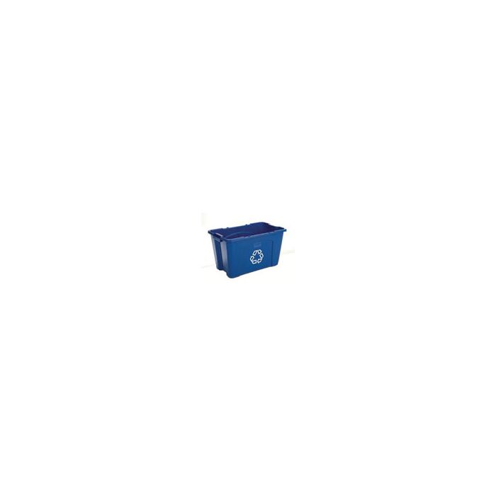 Rubbermaid 5718-73 18 Gallon Recycling Box - 25.75" L x 16" W x 14.75" H - Blue or Green in Color