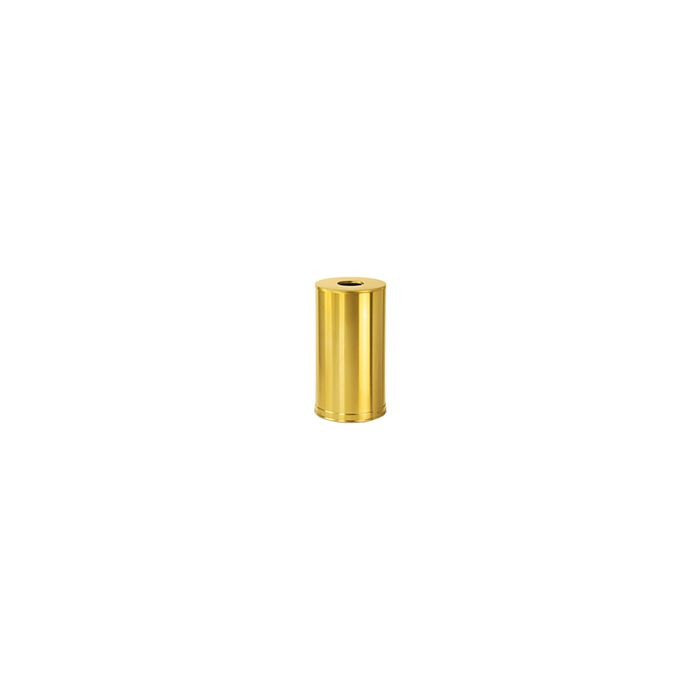 Rubbermaid / United Receptacle CC16SBS Metallic Designer Line Open Top Waste Receptacle - 15 Gallon Capacity - 15" Dia. x 28" H - Satin Brass Stainless Steel
