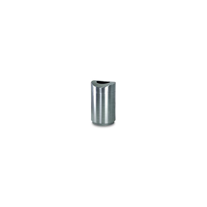 Rubbermaid® Stainless Steel Round Open Top Trash Can W/Plastic