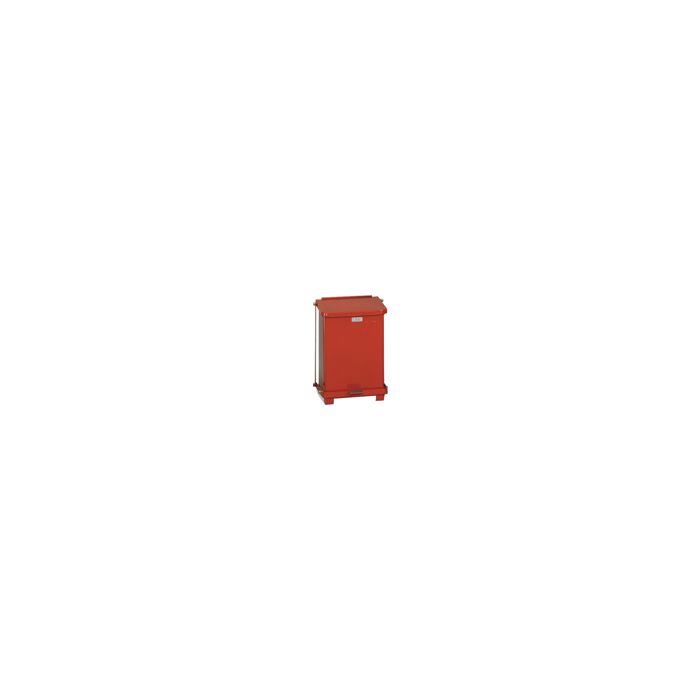 Rubbermaid / United Receptacle ST7E Square Step Can with Liner - 7-Gallon Capacity - 12" Sq. x 17" H - Red or White