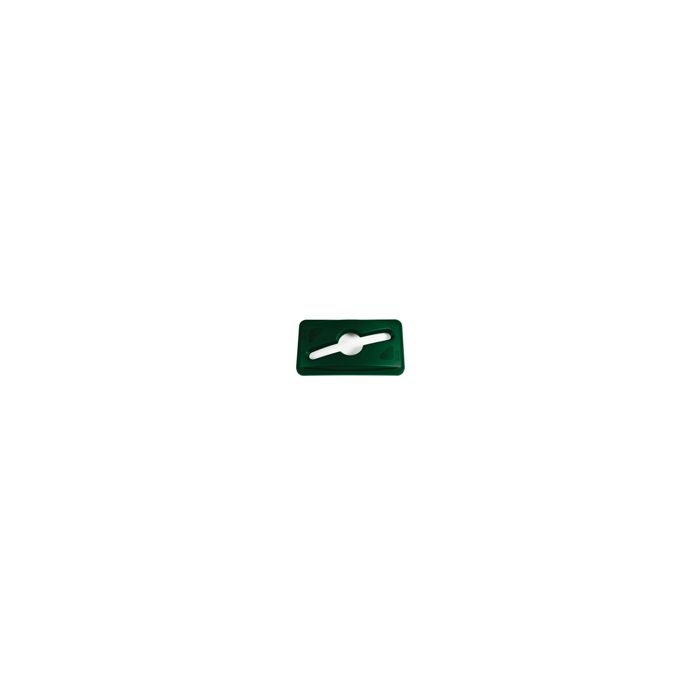 Rubbermaid 1788373 Slim Jim Single Stream Recycling Top for Slim Jim Containers - Dark Green in Color