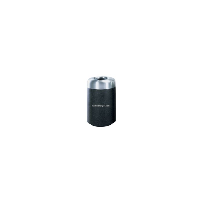FG1829TSA Two Piece Round Model with Satin Aluminum or Satin Brass Top - 28 Gallon Capacity - 18" Dia. x 29" H - Disposal Opening is 10" Dia.
