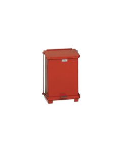 Rubbermaid / United Receptacle ST7E Square Step Can with Liner - 7-Gallon Capacity - 12" Sq. x 17" H - Red or White